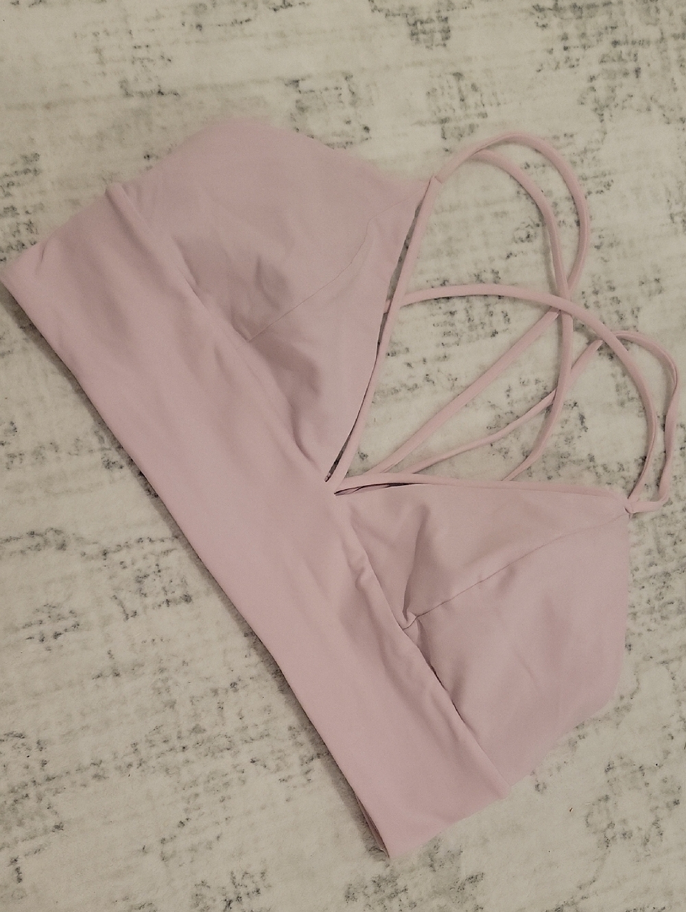 lululemon athletica Light Pink Strappy Bralette
